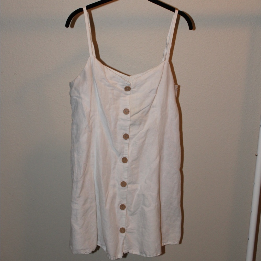 Urban Outfitters white button up dress